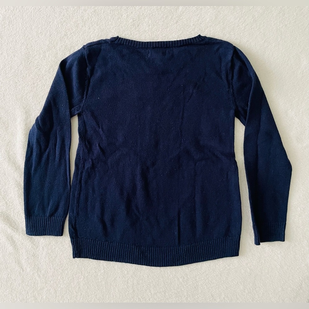 Tucker + Tate Navy Sweater with Colorful Heart Design - Picture 2 of 6